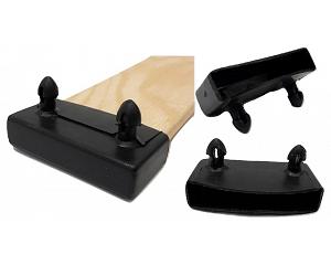 Pack of 2 Black Plastic Slat Cap Holder - End Cap (53mm)